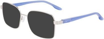 Nike NIKE 8401 sunglasses in Shiny Silver/Blue