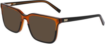 DKNY DK5071 sunglasses in Double Black/Brown