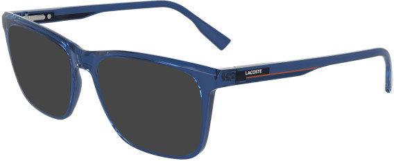 Lacoste L2960 sunglasses in Transparent Blue