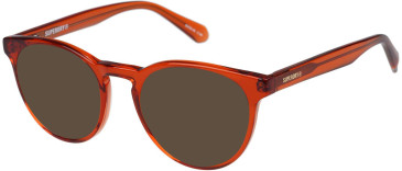 Superdry SDO-3038 sunglasses in Dark Orange