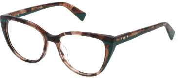 Furla VFU765 glasses in Shiny Brown Havana