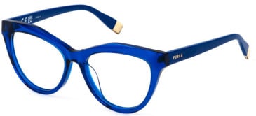 Furla VFU766 glasses in Shiny Transparent Blue