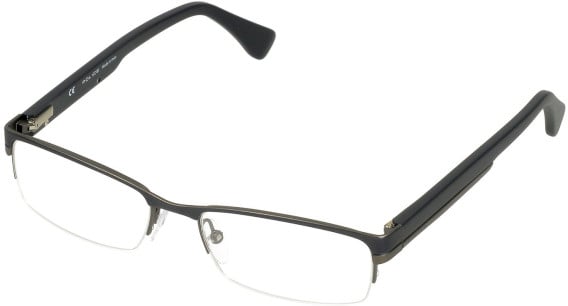 Police V8906N glasses in Matt Antique Indigo Blue