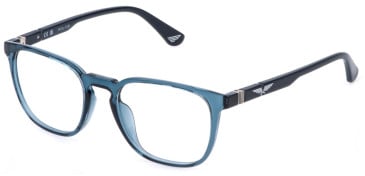Police VPLQ67 glasses in Clear Blue