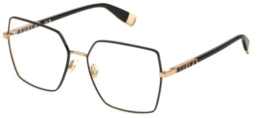 Furla VFU875 glasses in Shiny Copper Gold/Black