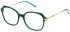 Mulberry VML243 glasses in Green/Transparent Green