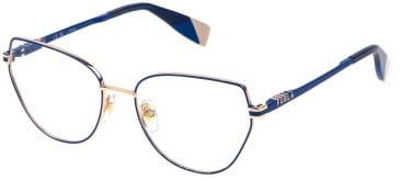 Furla VFU772 glasses in Blue/Rose Gold