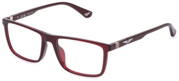 Police VPLQ66 glasses in Shiny Transparent Red