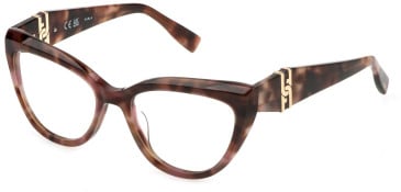 Furla VFU867 glasses in Brown Havana/Pink