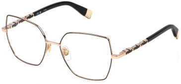 Furla VFU835 glasses in Shiny Rose Gold W/Black Parts