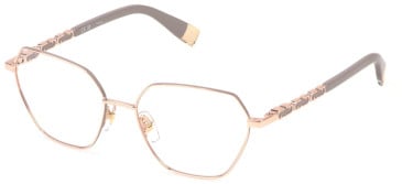 Furla VFU834-55 glasses in Shiny Copper Gold/Grey