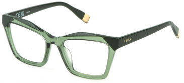 Furla VFU767V glasses in Shiny Transparent Green
