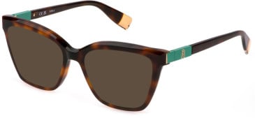 Furla VFU721 sunglasses in Shiny Dark Havana