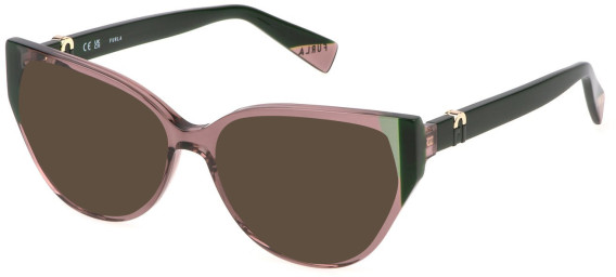 Furla VFU762V sunglasses in Clear Pink/Green