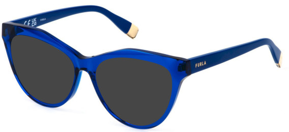 Furla VFU766 sunglasses in Shiny Transparent Blue