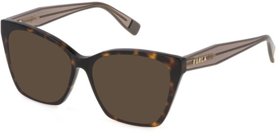 Furla VFU828 sunglasses in Shiny Dark Havana