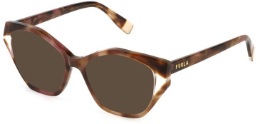 Furla VFU869V sunglasses in Brown Havana