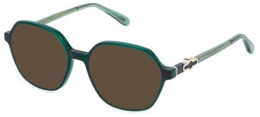 Mulberry VML262 sunglasses in Shiny Opal Green