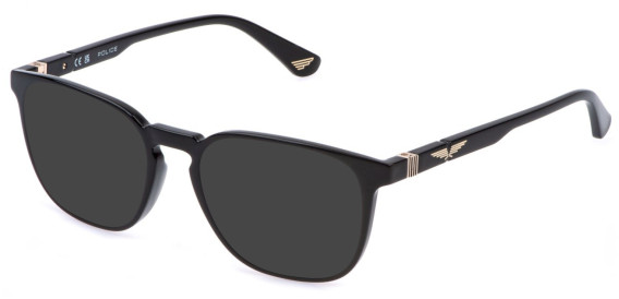 Police VPLQ67 sunglasses in Total Shiny Black