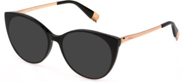 Furla VFU722 sunglasses in Shiny Black/Gold