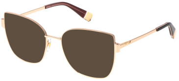 Furla VFU769 sunglasses in Shiny Gold Copper/Brown