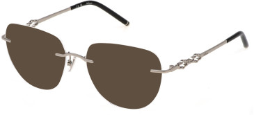 Mulberry VML245 sunglasses in Shiny Full Palladium