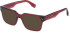 Police VPLQ73E sunglasses in Shiny Transparent Bordeaux Red