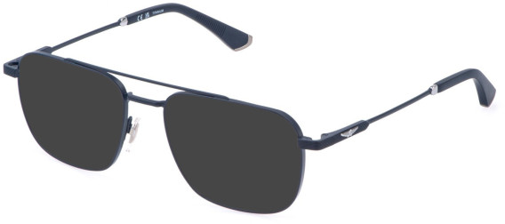 Police VPLQ75 sunglasses in Matt Dark Blue