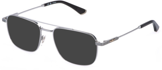 Police VPLQ75 sunglasses in Shiny Full Palladium