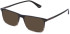 Police VPLQ68-52 sunglasses in Shiny Striped Grey