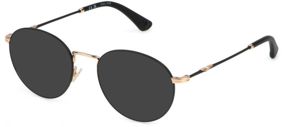 Police VPLP07 sunglasses in Black/Rose Gold