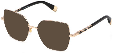 Furla VFU835 sunglasses in Shiny Rose Gold W/Black Parts