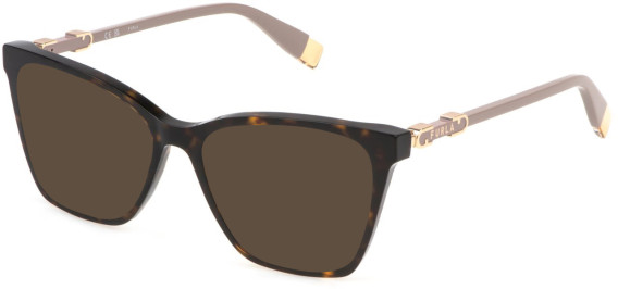 Furla VFU833-52 sunglasses in Shiny Dark Havana