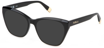 Furla VFU825 sunglasses in Shiny Black