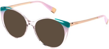 Furla VFU722V sunglasses in Transparent Antique Pink