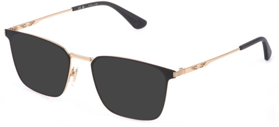 Police VPLQ70-55 sunglasses in Black/Gold