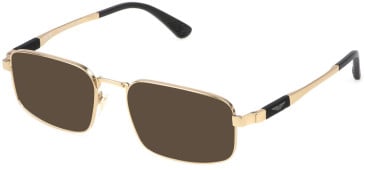 Police VPLP17 sunglasses in Shiny Total Rose Gold