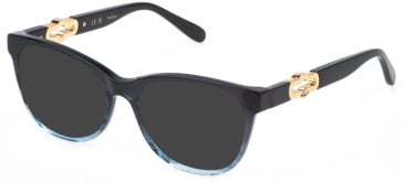 Mulberry VML264 sunglasses in Shiny Azure/Dark Blue
