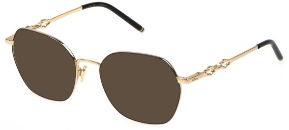 Mulberry VML244 sunglasses in Shiny Light Gold/Black