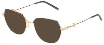 Mulberry VML210 sunglasses in Shiny Light Gold/Blue