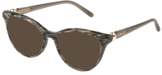 Furla VFU877 sunglasses in Striped Grey