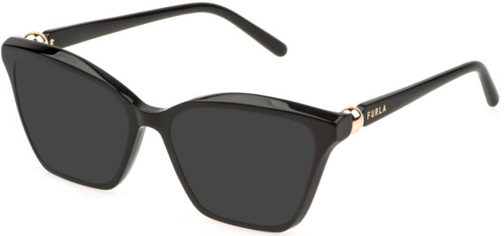 Furla VFU876 sunglasses in Shiny Black