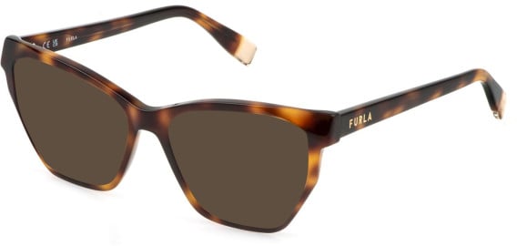 Furla VFU868 sunglasses in Shiny Dark Havana