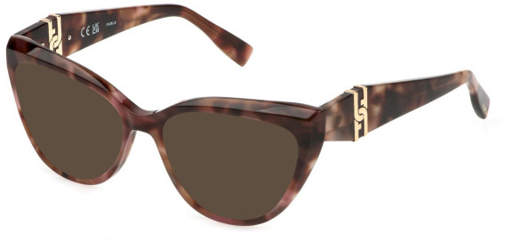 Furla VFU867 sunglasses in Brown Havana/Pink