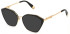 Furla VFU831 sunglasses in Black/Rose Gold