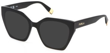 Furla VFU824 sunglasses in Shiny Black