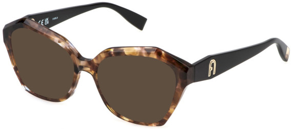 Furla VFU822 sunglasses in Shiny Brown Havana