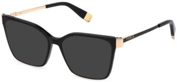 Furla VFU768 sunglasses in Shiny Black/Gold