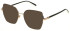 Furla VFU726 sunglasses in Rose Gold/Black