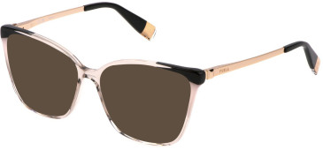 Furla VFU723V sunglasses in Clear Beige/Gold